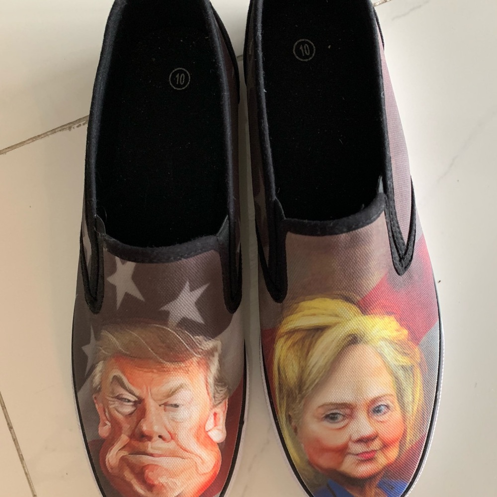Hillary and Trump shoes